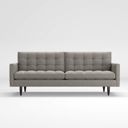Button Tufted Petrie Midcentury Sofa