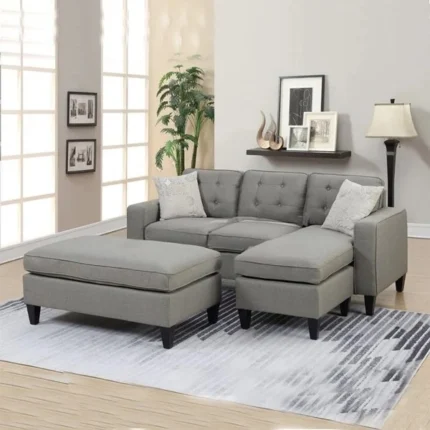 Howa Wide Sectional with Ottoman