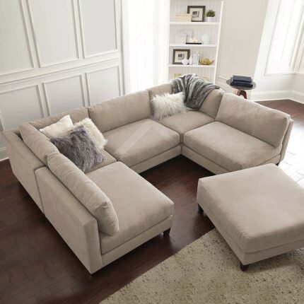 Modular Sectional Sofa With Ottoman