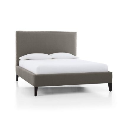 Plain Headboard NailHead Bed