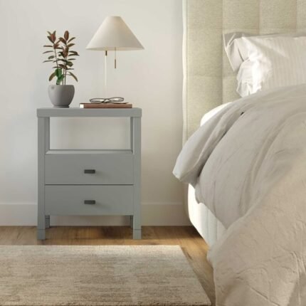 MDF 2 Drawer End Table