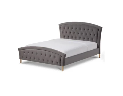 Fabric Curved Tufted Bed