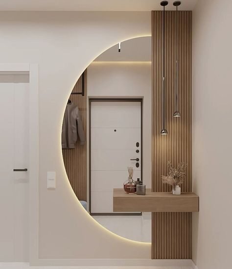 Modern entryway mirror