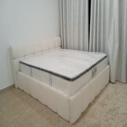 Ivory Cloud Upholstered Bed